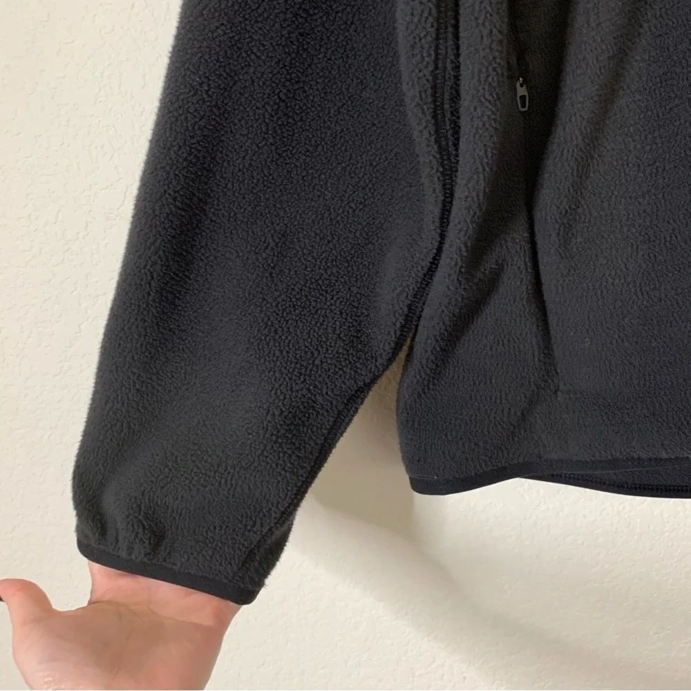 Lululemon Mens black snap button fleece cardigan L